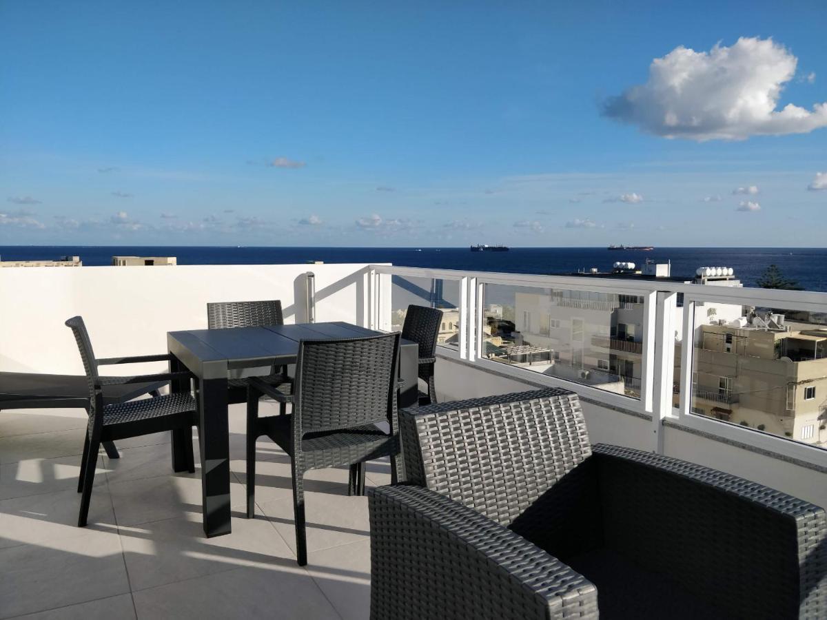 Sea View Penthouse With Large Terrace Irom1-1 Marsaskala Exterior foto